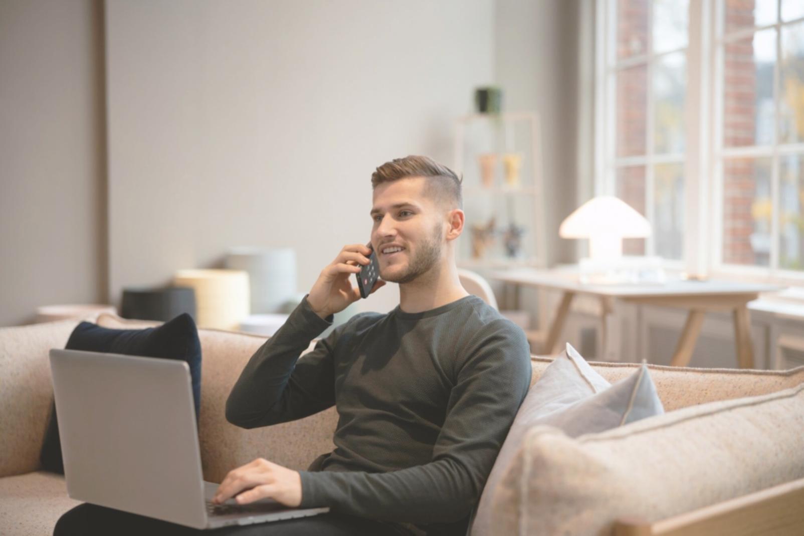Person reviewing mortgage documents at home